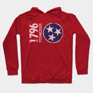 1776 Tennessee State Flag Retro Fade Hoodie